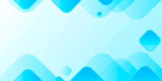 蓝色小清新矩形方块渐变展板背景